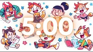 5 Minute Break with music | Kids Timer