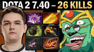 Wraith King, профессиональный керри с 26 убийствами и 1100 GPM - Dota 7.41