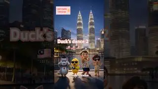 Banana Dance Party! Malaysia fun! 🍌 Cute Duck, Cat & Kids #bananaduck #catdancer #kidsdance #duck
