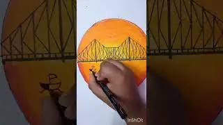 Drawing 45.. Howrah bridge drawing..#short