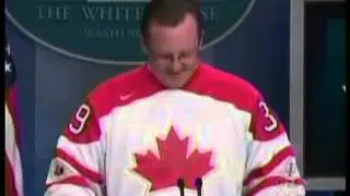 CTV Toronto -   2010 Olympics  - White House press spokesman wears Canadian hockey jersey