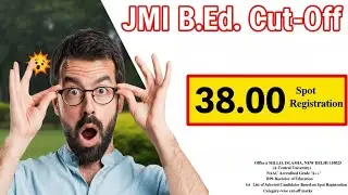 JMI DISTANCE BEd BIHAR ,  full information and cutoff 😳