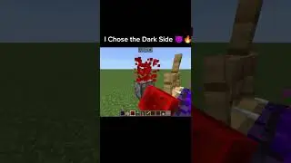 I Chose the Dark Side 😈🔥.            #minecraft #shorts #minecraftgameplay