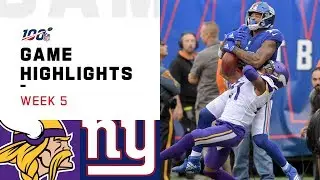 Vikings vs. Giants Week 5 Highlights | NFL 2019