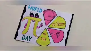Unique poster on World Pi Day(March 14)/Easy drawing on World Pi Day/World Pi Day