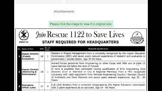 Jobs in Rescue 1122 2024 Latest