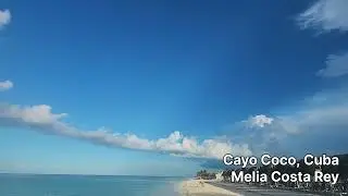 Прекрасный закат, панорамный вид на 360&deg; - Кайо-Коко, Куба.