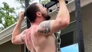 15 Mixed Grip Pull-Ups (WHEELCHAIR LIFTER)