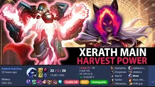 Xerath Dark Harvest vs Ahri &ndash; One Shot or Be Charmed? | League of Legends Ranked (4K)
