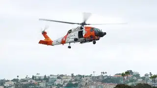 USCG Jayhawk Startup and Departure from San Diego