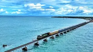 Most Dangerous SEA Rail bridge in world || Pamban