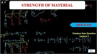 Previous year GATE 2018 Questions of Strength of Material|| Civil Engineering|| Lecture 5||