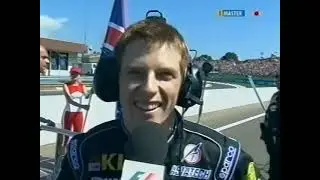 2002 F1 Hungarian GP - Anthony Davidson (Minardi) grid interview