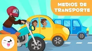 Medios de transporte de tierra para niños - Aprende palabras nuevas