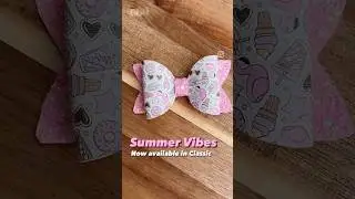 Finish out summer in style with this adorable Summer Vibes hair bow✌🏼 #shorts
