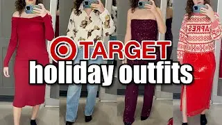 Target holiday outfits | dressing room try on