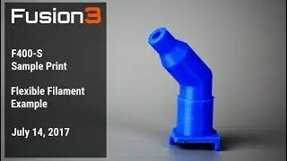 Fusion3 F400 - Flexible Filament (Sample Print)