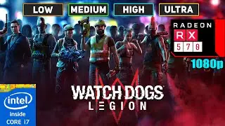 Watchdogs Legion | RX 570 + i7-4790 | 16GB RAM | All Settings | 1080p