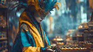 Epic Saffron Smoke – Surreal AI Dance Video 4K