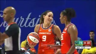 Last minute of regulation in New York Liberty vs Connecticut Sun