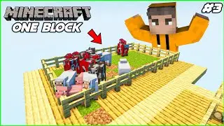 Animal Pen | Minecraft One Block | In Telugu | #3 | THE COSMIC BOY