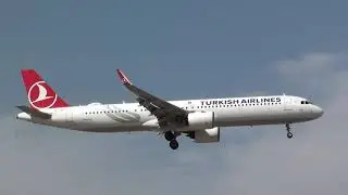 Turkish Airlines Airbus 321Neo TC-LSA Landing Malaga LEMG