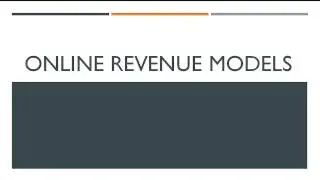 Online Revenue Models