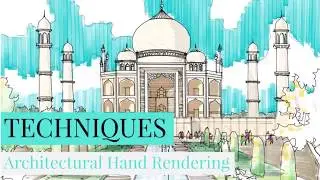 Architectural hand rendering techniques #4 | 建筑手绘 | 2018