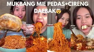MUKBANG MIE PEDAS+CIRENG MEGALODON DAEBAK🍜🍗🤯🤤