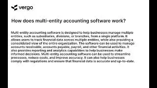 Understanding Multi-Entity Accounting Software