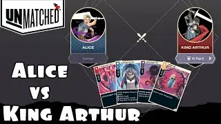 ALICE VS KING ARTHUR | HARDEST DIFFICULTY | BASED ON THE BOARD GAME | Unmatched Digital Edition
