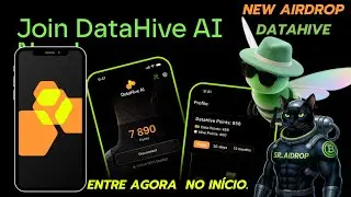 DATAHIVE - AIRDROP QUE PODE PAGAR MUITO | GANHE 1.250 PONTOS -  extens&atilde;o + aplicativo. corra, corra!