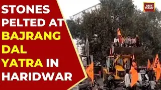 Tension In Haridwar: Stones Pelted At Bajrang Dal's Shaurya Yatra; Heavy Police Force Deployed