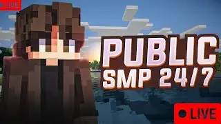 Let's play together | Anyone can join | Public SMP | Minecraft Live