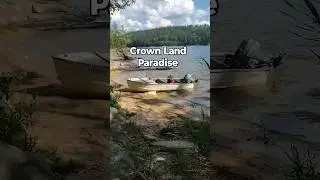 Camping on crown Land on an Island #camping #ontario #paradise @CROWN-LAND-GURU