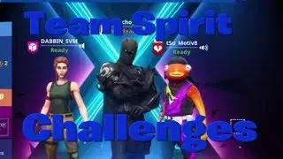 Fortnite Team Spirit Challenges!!!