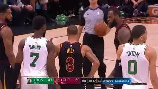 VERBAL CONFLICT  LeBron James & Jaylen Brown exchange words   Cavaliers vs Celtics Game 6