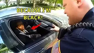 Racist police officer blocks Black female agent's path - Lawsuit seeks $18 million in damages.