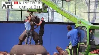 NordArt - Liu Ruowang - Wolves coming - Aufbau | Set-up