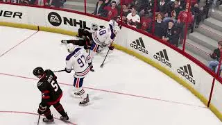 NHL 23 (Custom League)-Scotia North Division-Oilers @ Senators-Hyman Crushes Chabot-Different Angle