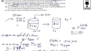 Phosphoric Acid Tank - Transient State (P11.2)