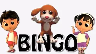 bingo cane canzone | filastrocca per | Dog Song For Kids | Nursery Rhyme | Bingo Song
