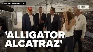 Trump tours 'Alligator Alcatraz': immigration center with gator guards opens in Florida