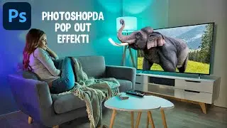 Photoshopda pop out effekti - pop out effect on photoshop. #photoshop #adobe #photoshoptutorial