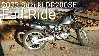 2003 Suzuki DR200SE Fall Ride