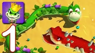 Snake Rivals - Gameplay Walkthrough Part 1 (iOS, Android) - The King Of The Snakes!!!