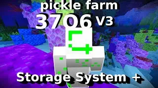 3706 V3 Pickle Farm Storage System + Full survival build tutorial for 12 modules with crafters!!