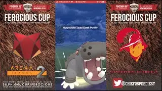 Don't MESS with HIPPOWDON! Ferocious Cup Battles with WilsonsWadePool - Pokemon GO PvP Great League