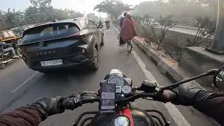 Riding Through Delhi Streets | POV Bike Ride | India Road Experience