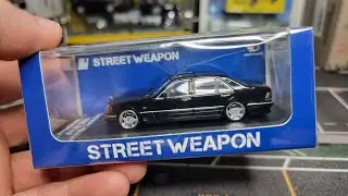 Diecast Gangster Mercedes Benz W140 S Class Street Weapon. Diecast Hunting in Europe!